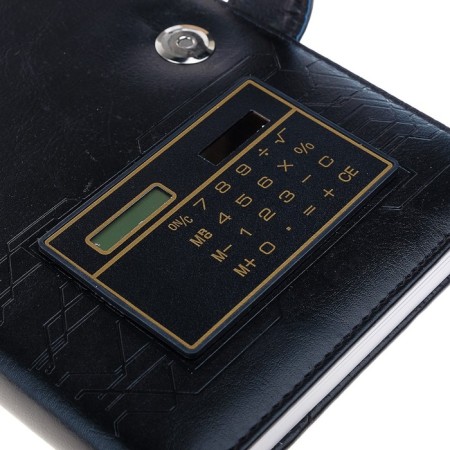 Deliciper of Leduced A5, 140 sheets in a cage, with a calculator, PVC cover, mix-2