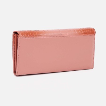 Women's wallet on magnets, pink color-1