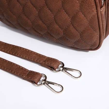 Cross-Bodi Bag on a zipper, brown color-4