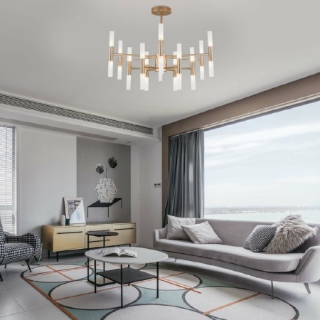 Ceiling light Bogate’s Bastone 350, G4, 24x3W, 600x600x500 mm, color gold-1