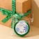 Decorative repression tape "New Year's toys", green, 2 cm × 5 m