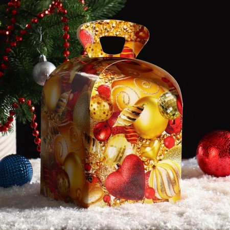 Golden Balls Golden Box, 15 x 15 x 19 cm-1