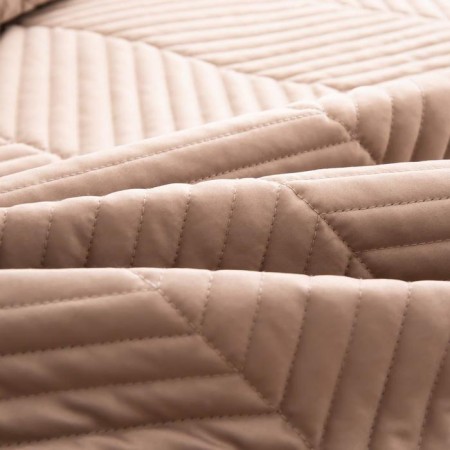 A set with a bedspread "Adonis", size 230x250 cm, 50x70 cm - 2 pcs, the color of the cappuccino-7