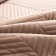 A set with a bedspread "Adonis", size 230x250 cm, 50x70 cm - 2 pcs, the color of the cappuccino
