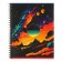 A notebook of 80 sheets in a cage for a crest "Graphic posters", covered cartoon, matte lamination, selective varnish, mix