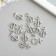 Decor for creativity Metal "Anchor" silver 2.3x1.5 cm