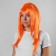 Carnival wig "beauty", color orange