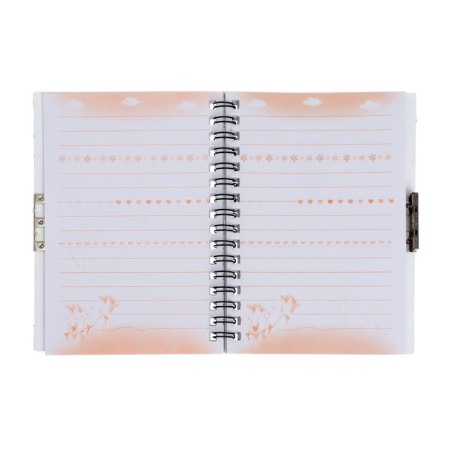 Notebook in a gift box, on a lock, A6, 50 sheets, line, "window", mix-4