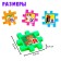 Mosaic designer "Funny Alphabet", 36 parts, puzzle, plastic, according to the Montessori method