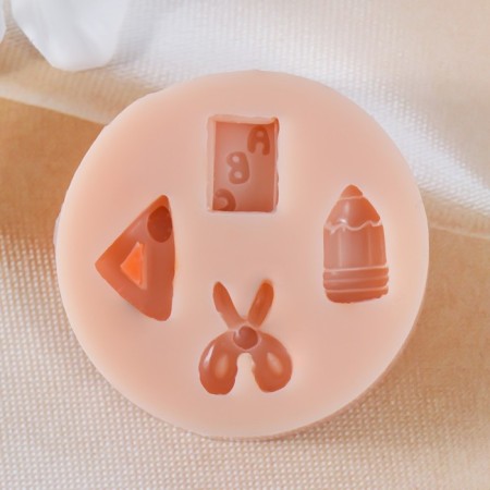 Mold Silicon "School set" from 1.2 to 2 cm-1