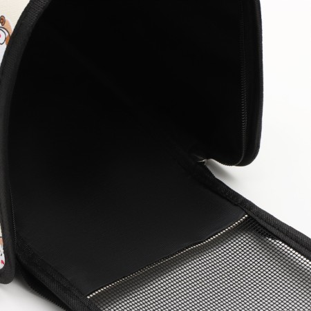 Bag - carrying for animals "cats", size m, 40 x 21 x 27 cm, beige-6