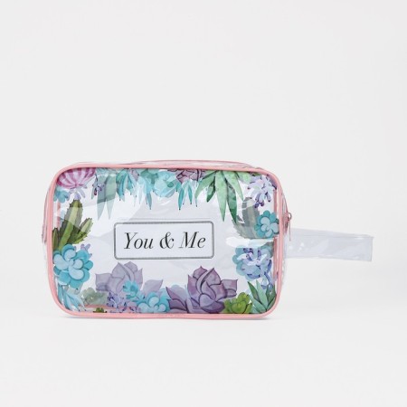 Cosmetic bag with lightning, pink/multi -colored color-1