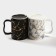 A set of ceramic mugs on a metal stand “Marble”, 2 items: 380 ml