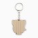 A wooden key keychain, sport "Sports Star", 4.6 x 5 cm