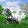 Garden figure "Pigeons on the snag" 18x37x25cm