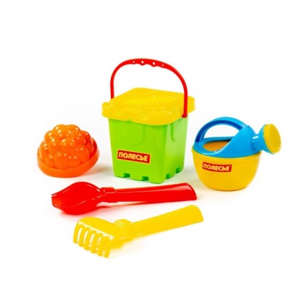 Sanding set No. 169: bucket-fortress, strainer, scoop, robbery, 1 mold, watering can-2