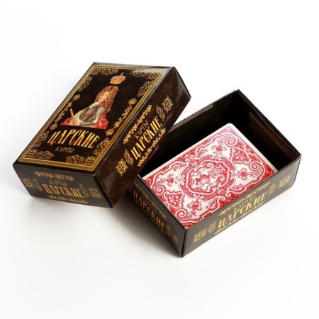 Playing gifts "Tsarskoye", premium, 36 pcs, map 8.5 x 6.5 cm, cardboard 270 g-3