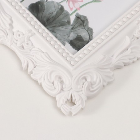 Photo frame plastic 10x15 cm "Leaves, patterns" white 22.7x17.5 cm-2