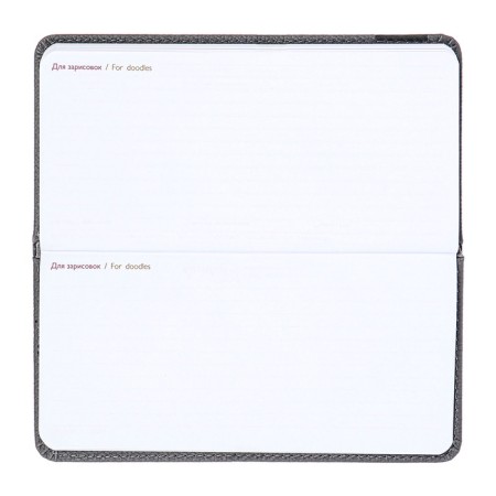 The weekly dated 2025, Escalada, 170 x 88mm, solid cover of artificial leather with foam rubber, 64 sheets, pancake embossing, block 70, gray-13