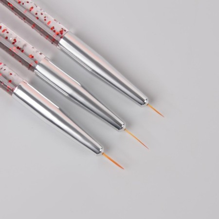 A set of hands for nail design, 3 pcs, 13.5 cm, transparent color-2