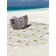 Pareo and beach rug "Sunflowers and poppies", d = 150 cm