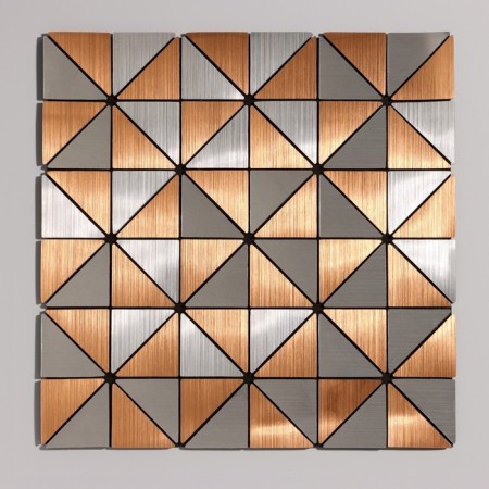 Self -adhesive panel 30*30cm soft, triangles copper