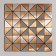 Self -adhesive panel 30*30cm soft, triangles copper
