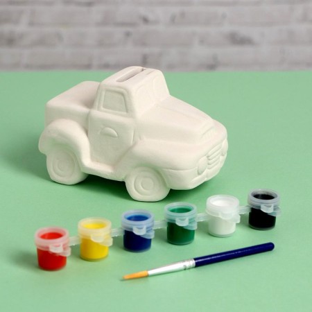 Gypsum painting, porers of reusable “machine”, paints 6 centrals 2 ml, brush-1