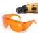 Glasses protective tundra, orange, open type, shockproof material
