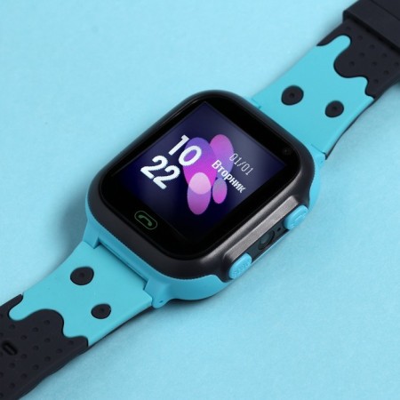 Children's smart watches Windigo AM-15, 1.44 ", 128x128, SIM, 2G, LBS, camera 0.08 MP, blue-4