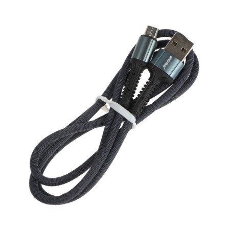Cable Smartbuy S26, MicroUSB - USB, 3 A, 1 m, fast charging, nylon braid, gray-2