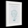 Photo frame plastic L-6 15x21 cm, white (plastic screen)