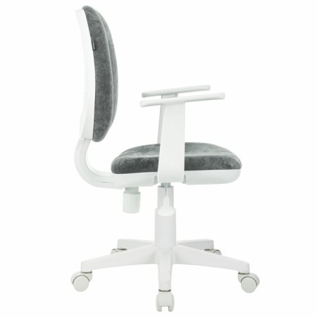 Brabix Fancy MG-201W children's chair, with armrests, white plastic, gray "Light 19"-2