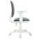 Brabix Fancy MG-201W children's chair, with armrests, white plastic, gray "Light 19"