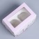 Capley box, confectionery packaging with a window, 2 cells, “wreath”, 16 x 10 x 10 cm