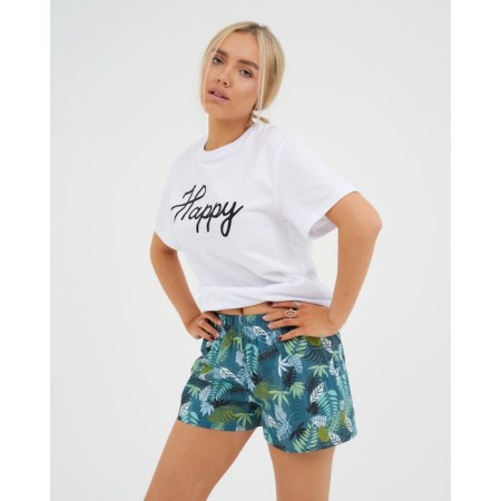 Women's shorts KAFTAN "Leaves", p. 44-46, blue-1