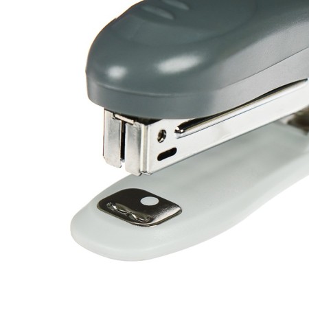 Stapler No. 10, up to 12 sheets, Brauberg Einkommen, plastic case, built -in anti -stepler, gray-7