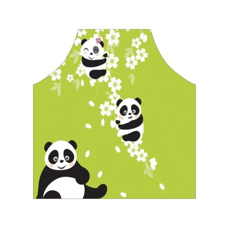 Apron kitchen with a photo print "Panda smile", adjustable, size OS-2