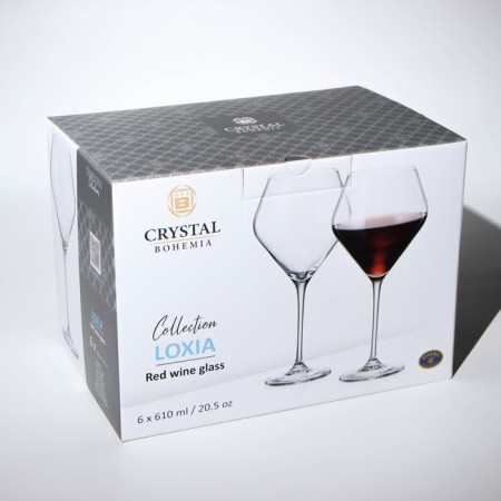 Set of glasses for the wine Loxia, glass, 610 ml, 6 pcs-3