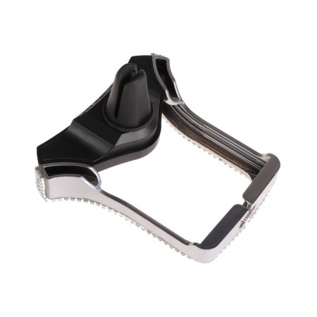 Phone holder in a deflector with rhinestones-3