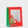 Gift package with the Santa Claus window 30 x 22 x 14 cm, red