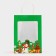 Gift package with the window "Snowman" 19 x 26 x 13 cm, green