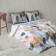 Set of pillowcases "Tui", size 50x70 cm, pink color, 2 pcs