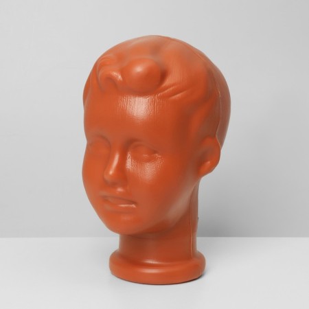 Children's head "Boy", Orange color-1