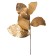 Artificial plant, height 58 cm, color gold metal