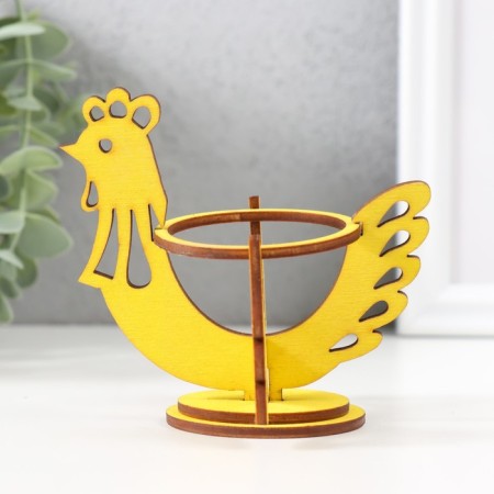 Easter stand "Kurochka" 9.5x8.5x8.3 cm (set of 5 parts) yellow-1
