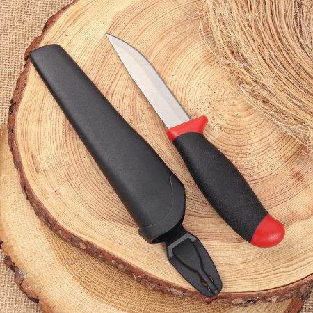 Tourist knife "Ural" 21cm, blade 98mm/1.8mm, red-2