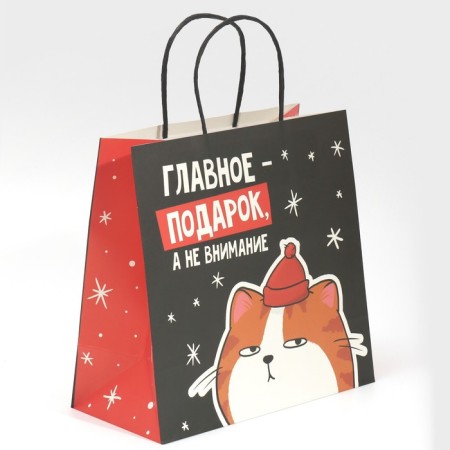 Gift package "Happiness", 22 x 22 x 11 cm, new year-2