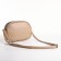 Bag Women's Cross-Bodi with a zipper, beige color