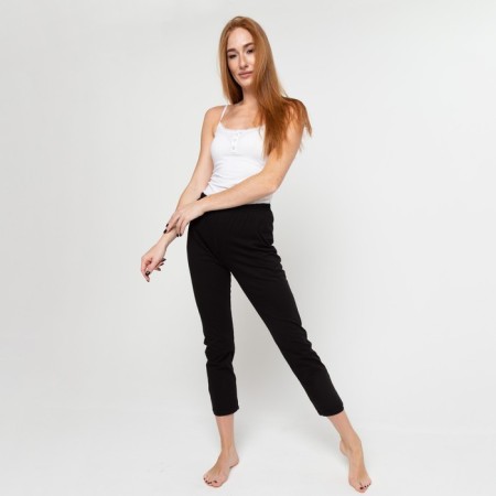 Homemade women's pants, black color, size 46-1
